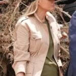 Melania Trump 2025 Texas Flooding Beige Jacket