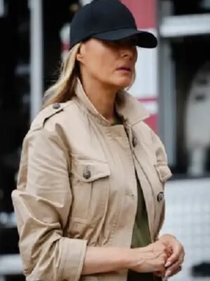 2025 Melania Trump Texas Beige Jacket