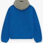 Men and Women Essential Wolves Blue Pullover Hoodie