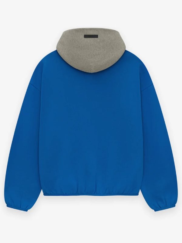 Men and Women Essential Wolves Blue Pullover Hoodie