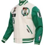Men’s NBA Boston Celtics Retro White_Green Jacket