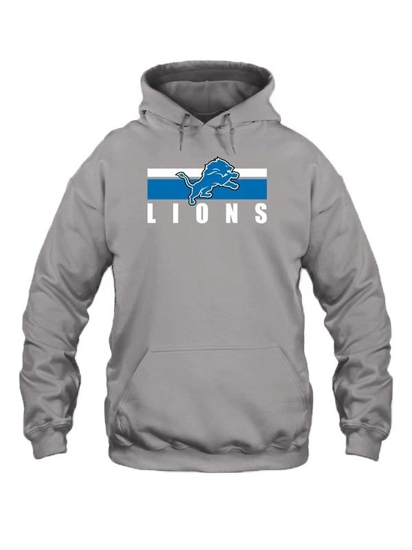 NFL Eminem Detroit Lions Grey Pullover Hoodie
