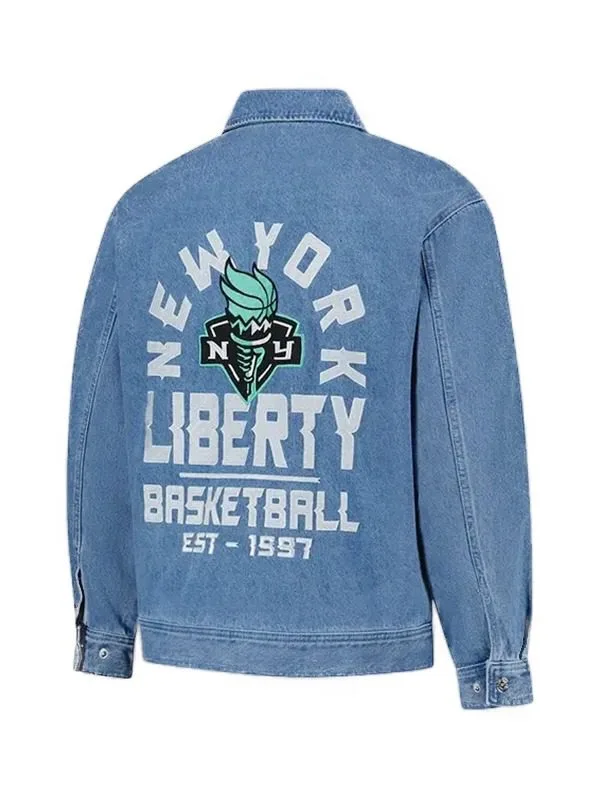 NY Liberty The Wild Collective Denim Jacket