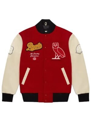 OVO Roots Varsity Jacket Red