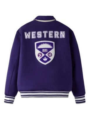 OVO Western Mustangs Varsity Jacket Purple