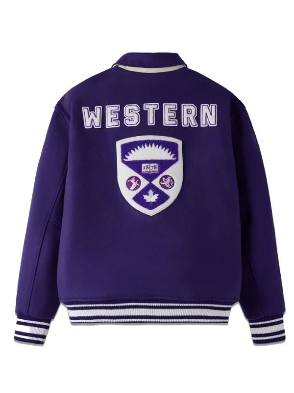 OVO Western Mustangs Varsity Purple Jacket