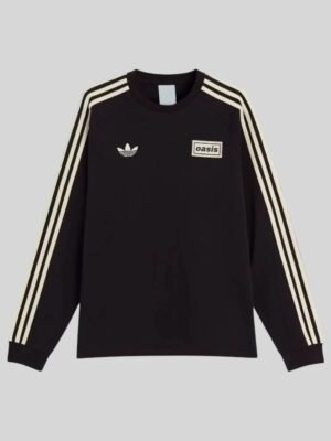 Oasis Black Crewneck Full-Sleeves Sweatshirt