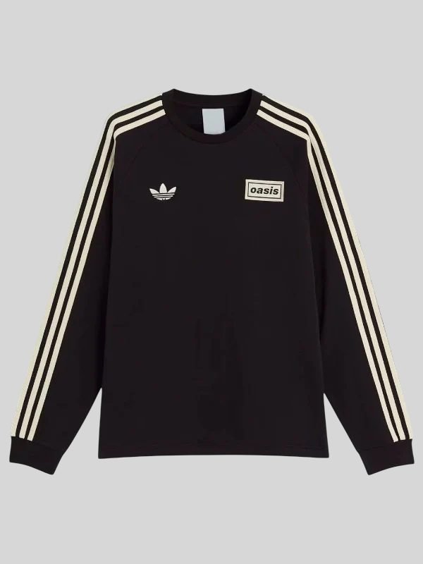 Oasis Black Crewneck Full-Sleeves Sweatshirt