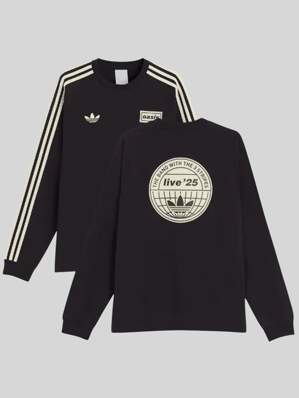 Oasis Black Full-Sleeves Sweatshirt