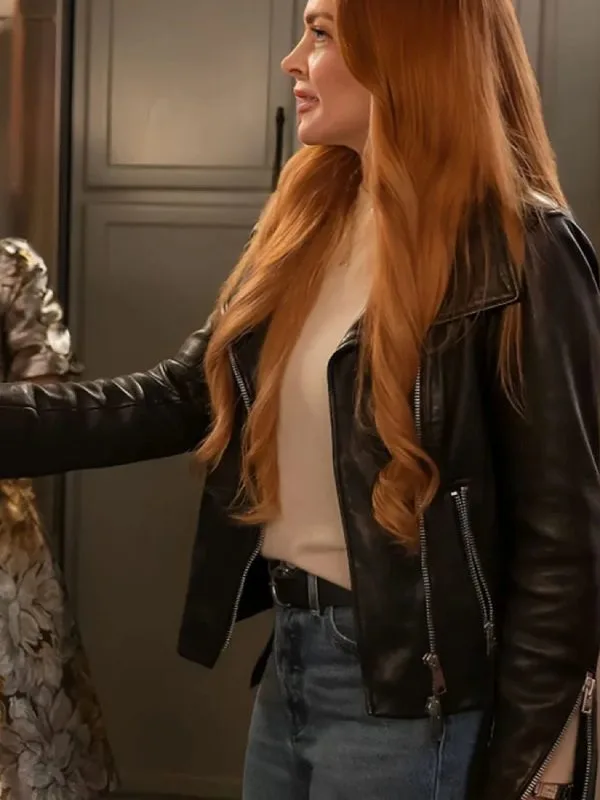 Our Little Secret Lindsay Lohan Black Jacket