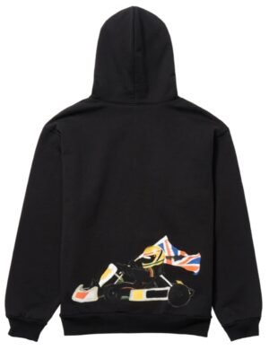 Plus44 Soldier Racer Zip-Up Black Hoodie
