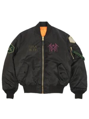 Sleep Token Even In Arcadia Bomber Jacket in Black