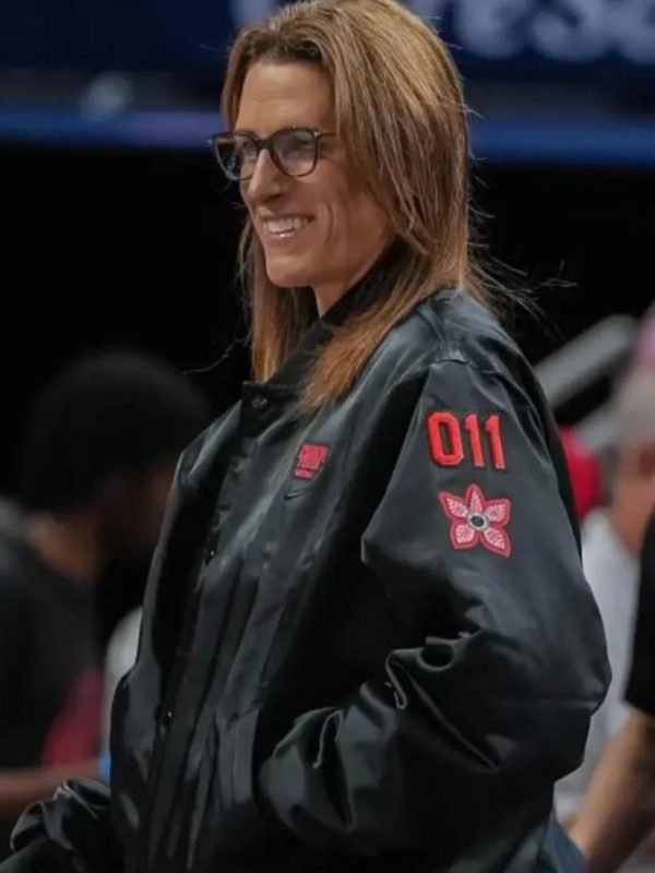 Stephanie White Indiana Fever Stranger Things Jacket Black