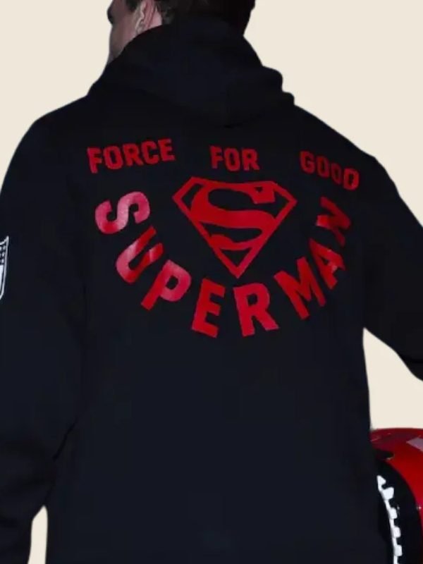 Superman NFL Force For Good Black Pullover Hoodie