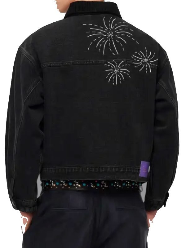 Taylor Swift Speak Now 2025 Black Jean Jacket