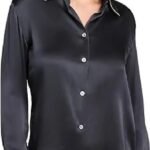The Waterfront S1 Belle Buckley Black Silk Blouse