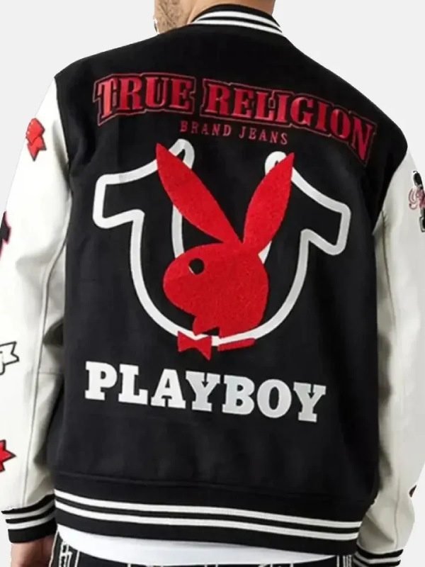 True Religion Good Bunny Varsity Jacket On Sale