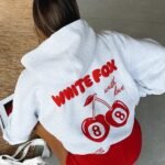 White Fox Cherry Hoodie