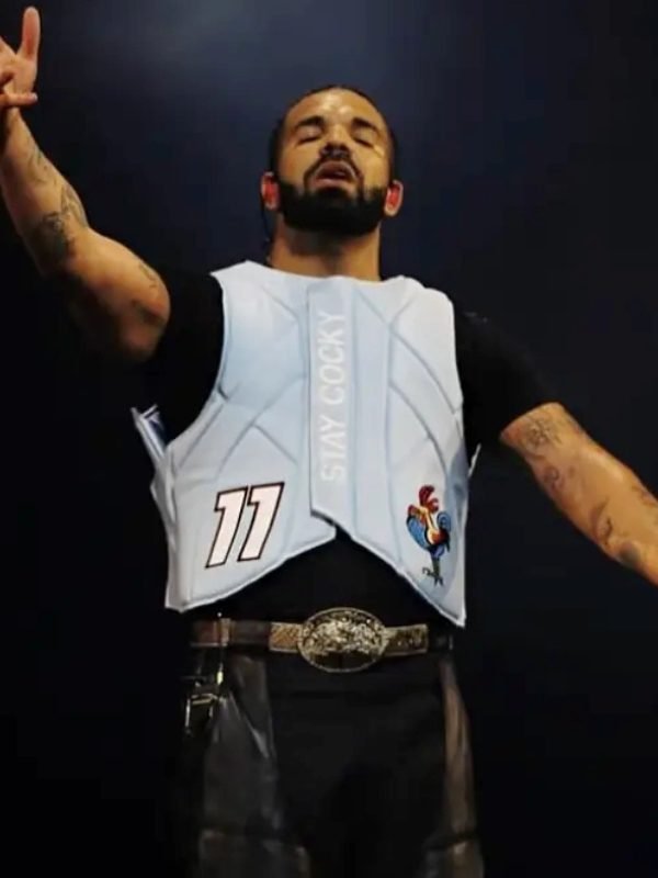 Wireless Festival 2025 Drake Stay Cocky Blue Vest