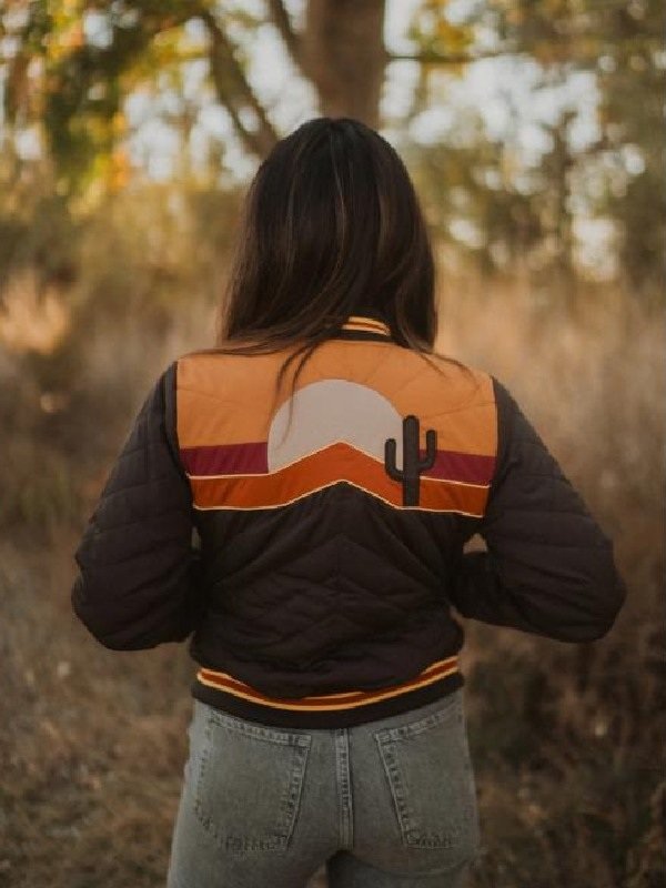 Zillow Gone Wild S02 Sunrise Bomber Quilted Jacket