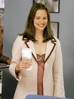 Jennifer Garner Polka Dot Coat