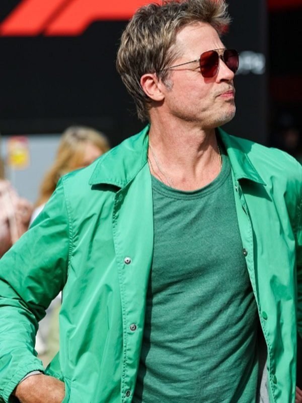 2025 F1 Brad Pitt Green Jacket