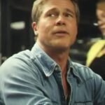 2025 F1 Movie Brad Pitt Western Denim Blue Shirt