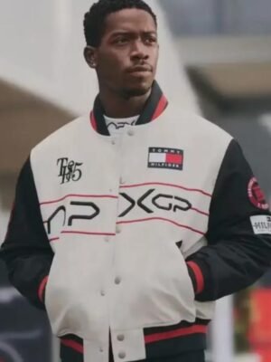2025 F1 The Movie Damson Idris Racing Varsity Jacket