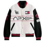 2025 F1 The Movie Damson Idris Racing Varsity Jacket White