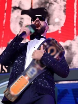 2025 NFL Draft Seth Rollins Blue Sequined Blazer
