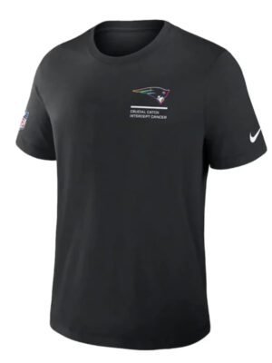 2025 New England Patriots Crucial Catch Black T-Shirt