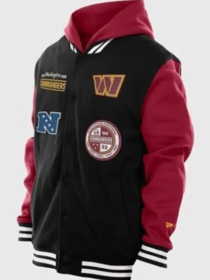 2025 New Era Washington Commanders Hoodie Jacket