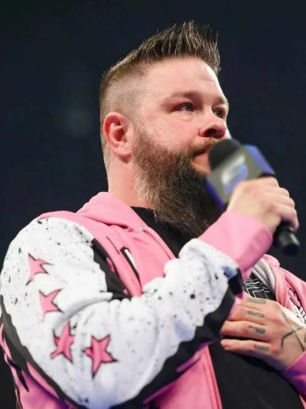 2025 SmackDown S99 Kevin Owens Pink Hooded Jacket