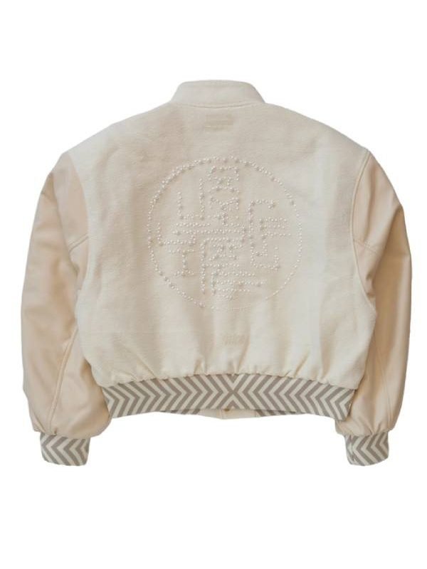 2025 TV Series Love Island USA Chris Seeley Cream Bomber Jacket