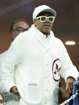 2025 US Open Championships Spike Lee White Cardigan