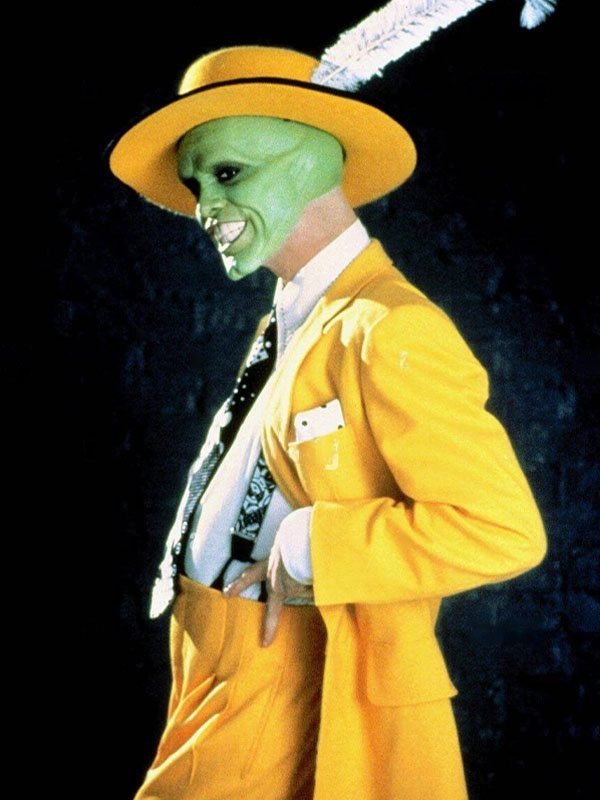 90s Movie The Mask Yellow Gangster Zoot Suit Jim Carrey Costume Suit