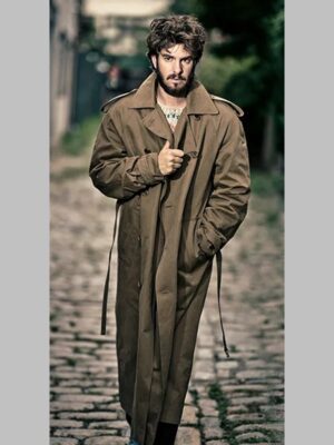After The Hunt Andrew Garfield Long Coat in Brown