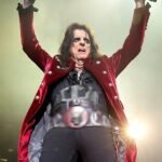 Alice Cooper Double Breasted Mid-Length Red Velvet Coat
