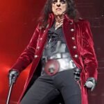 Alice Cooper Velvet Mid-Length Coat Red