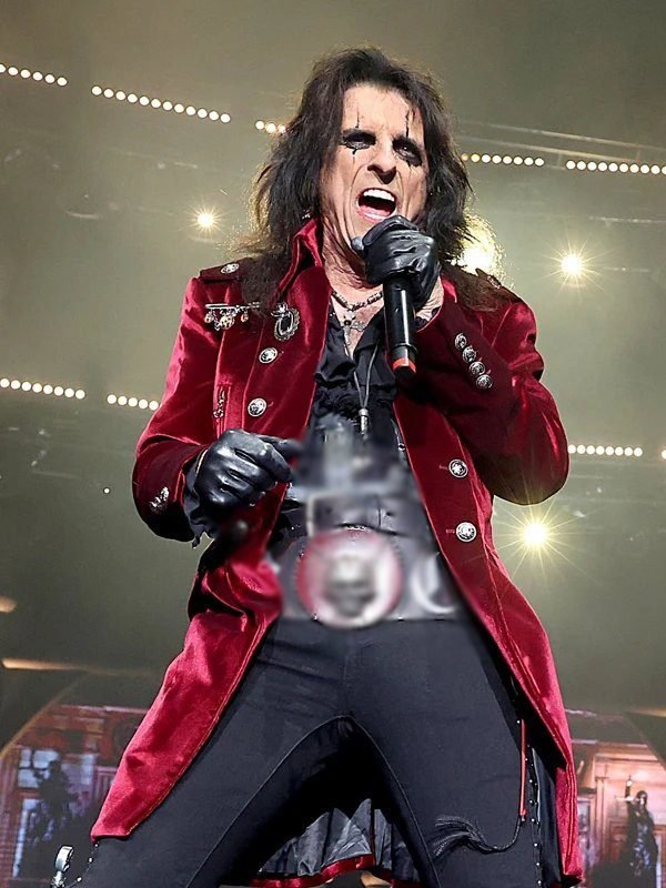 Alice Cooper Velvet Mid-Length Coat