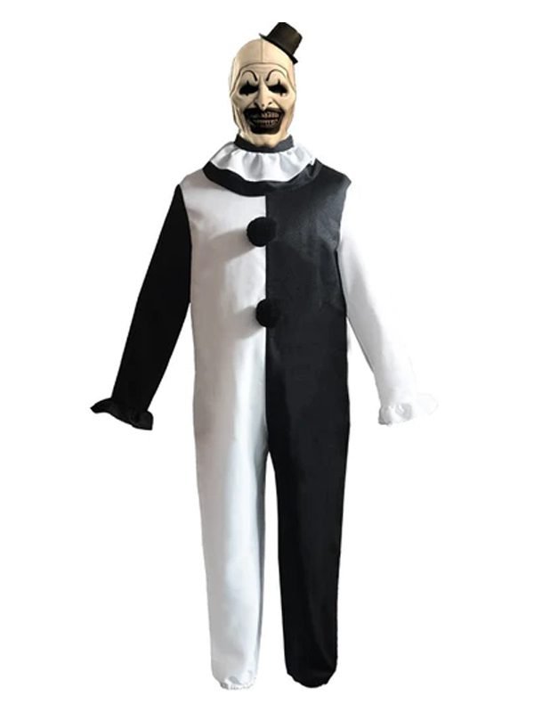 Art the Clown Terrifier 2 Halloween Costume Black and White