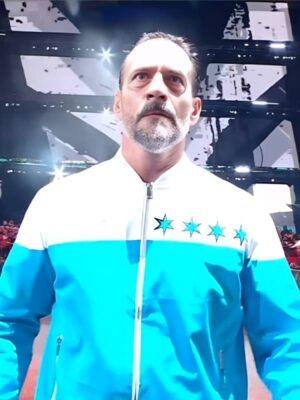 CM Punk 2025 Fantastic Four Blue & White Jacket