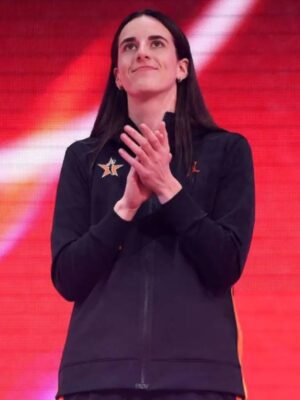 Caitlin Clark AT&T WNBA All-Star Game 2025 Black Jacket