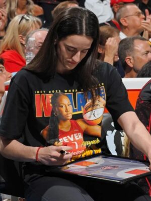 Caitlin Clark Aliyah Boston There She Go Printed Tee Black