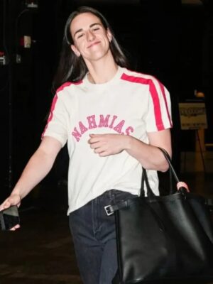 Caitlin Clark Nahmias White T-Shirt