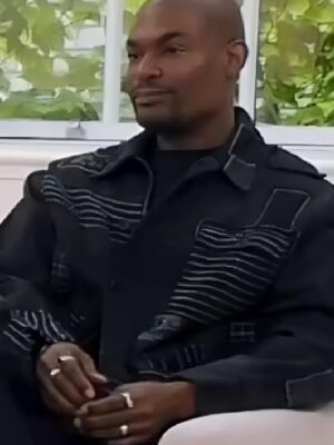 Celebs Go Dating S14 Paul C Brunson Black Embellished Jacket