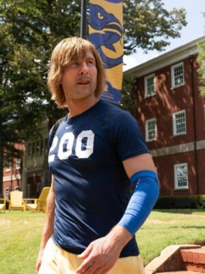 Chad Powers 2025 Glen Powell 200 Printed Blue T-Shirt