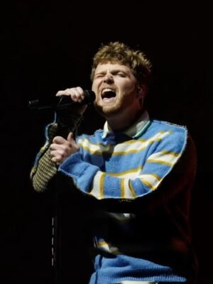 Cheaper Than Therapy Tour 2025 Alex Warren Blue Striped Sweatshirt
