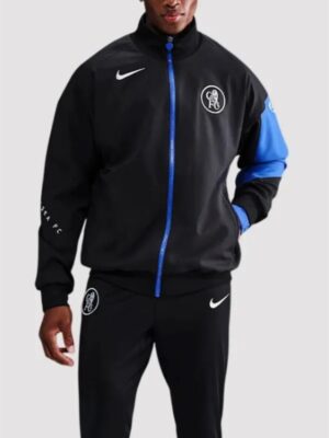 Chelsea FC Strike Third Anthem Black Jacket