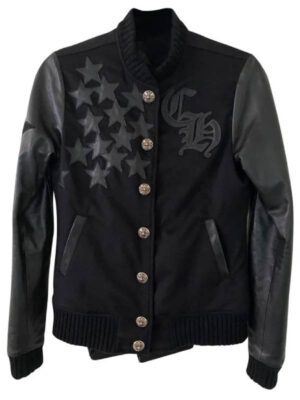 Chrome Hearts Wool_Leather Varsity Jacket
